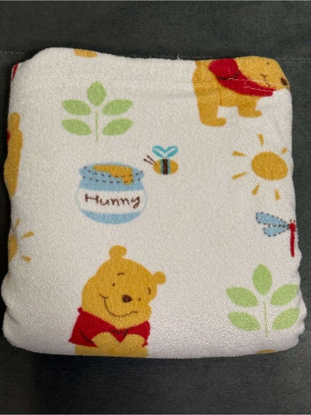 Vintage Disney Baby Winnie-the-Pooh 38” x 29” Plush Blanket